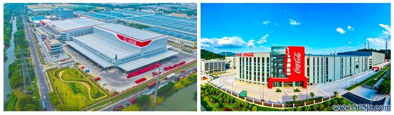 太古好吃可乐昆山新厂（左）和广州新厂（右）实景图。受访者供图