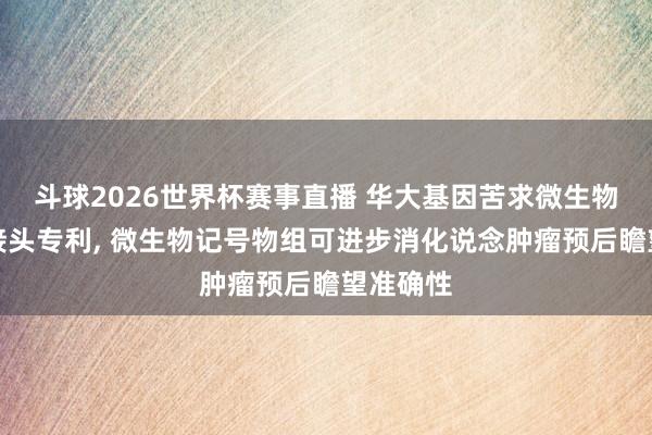 斗球2026世界杯赛事直播 华大基因苦求微生物记号物接头专利， 微生物记号物组可进步消化说念肿瘤预后瞻望准确性