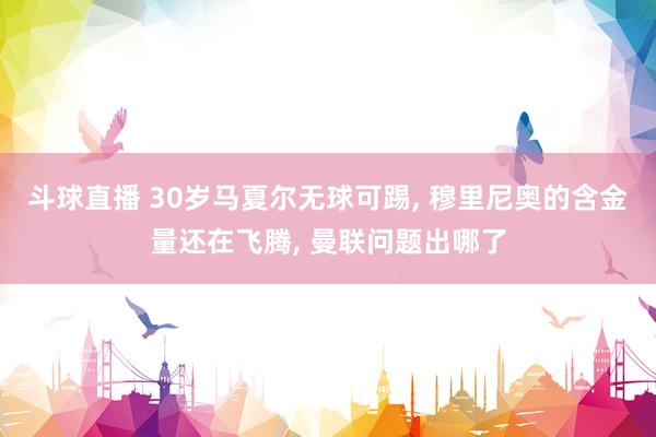 斗球直播 30岁马夏尔无球可踢， 穆里尼奥的含金量还在飞腾， 曼联问题出哪了