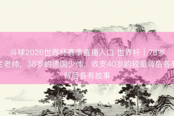 斗球2026世界杯赛事直播入口 世界杯|78岁的荷兰老帅,38岁的德国少帅,收支40岁的较量背后各有故事
