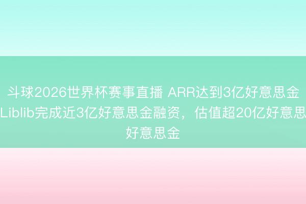 斗球2026世界杯赛事直播 ARR达到3亿好意思金，Liblib完成近3亿好意思金融资，估值超20亿好意思金